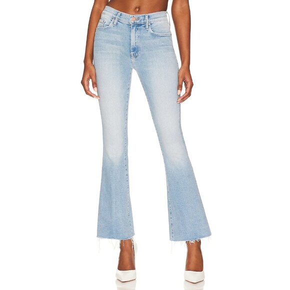 NWT Mother The Weekender Fray in California Cruiser Stretch Flare Jeans 33 - Picture 9 of 11